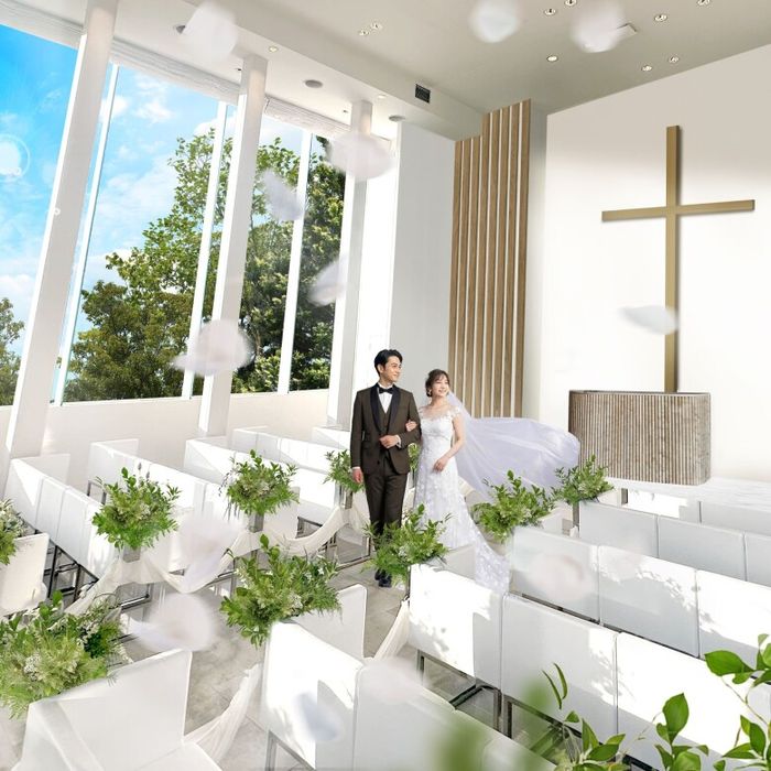 26年夏チャペルリニューアル記念\Amazon2万付/緑と光の挙式体験×3万試食