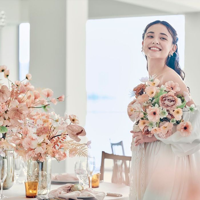 〈おしゃれ花嫁必見*ドレス27.5万円特典〉憧れの試着体験で“新しい自分”に出会うチャンス*糸島フレンチ試食付