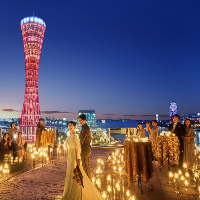 【ウエディングニュース限定*スタバ券◎】4万美食&絶景パーティ*神戸絶景で大人婚