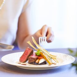 【初見学で美食を愉しむ】和洋中食べ比べ*上質空間*挙式体験