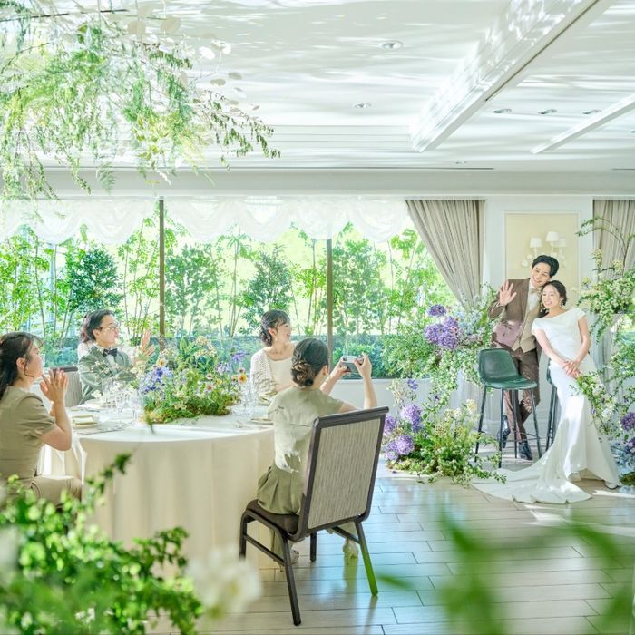 【夏フェア限定】リニューアル記念特典*光×緑*憧れチャペル体験