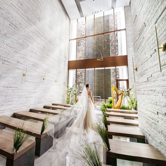 【木曜開催*3周年記念】天高12mの洗練チャペル×三ツ星4万試食