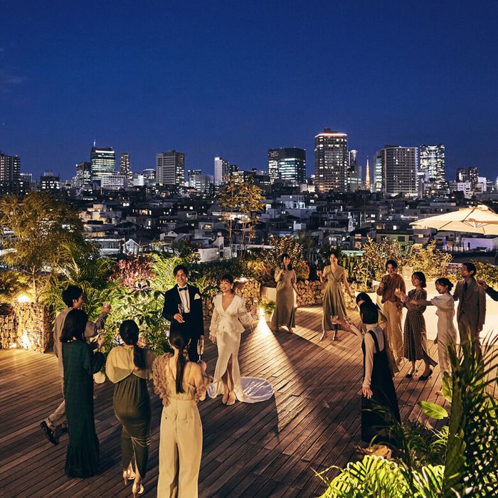 【国産牛と帆立のフラン】東京都口コミ1位受賞の美食×表参道一望テラス貸切!