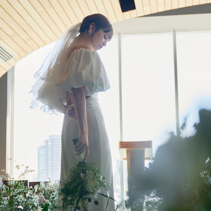 先着2組【ドレス試着体験&AM黒毛牛コース試食】表参道一望テラス&光×緑×木の温もり溢れる貸切会場〈1軒目ならドレス無料〉