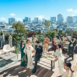 残2▲東京都口コミ1位受賞記念【最旬ドレス特典×国産牛コース試食】表参道一望テラス×人気の演出体験*ドレス特典