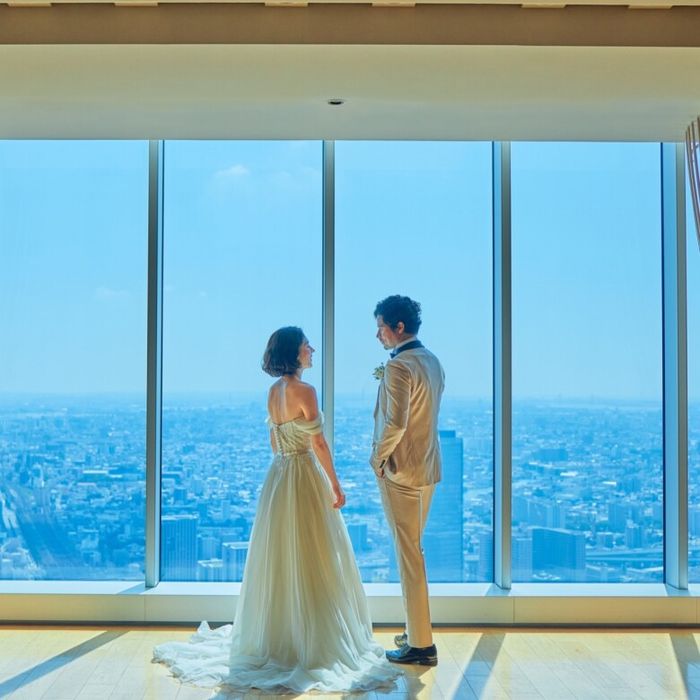 【挙式料/衣装など豪華130万特典】地上200mの絶景パーティー体験