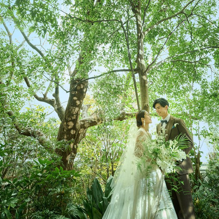 残席1△【ドレス27.5万特典×試着体験】自然彩る新チャペル×花嫁体験&熊本の恵みを五感で味わう!黒毛牛コース試食