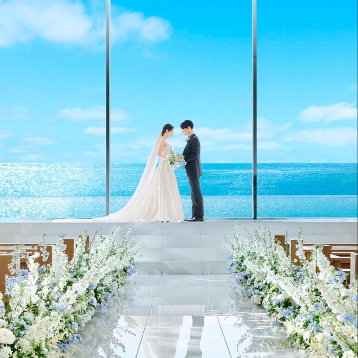 満席間近《OPEN記念*150万優待》海×光煌めく挙式*ドレス体験×最新演出♪\初めてのご見学で3万円ギフトプレゼント!/