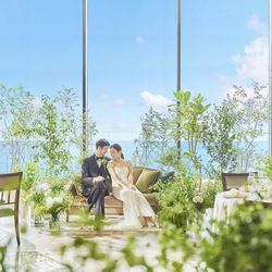 【月曜3組限定】挙式料全額無料◎海見えPerty♪ドレス見学