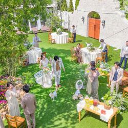 【五感で楽しむ貸切邸宅】木漏れ日と青空が彩るガーデンパーティ体験×ハーフコース試食