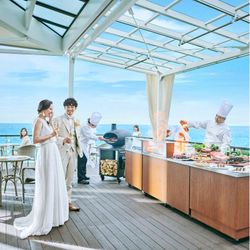 Xmas【人気No1】豪華A5和牛試食×海*空チャペル×オーシャンビュー会場