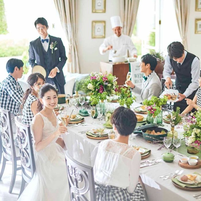 【全館貸切で安心】少人数20名様~挙式会食W×*厳選試食*