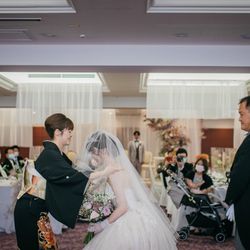 下関グランドホテルで挙げたykn___weddingさんの結婚披露宴・挙式カバー写真2枚目