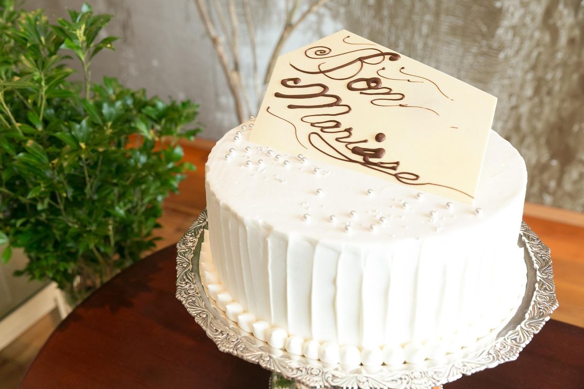クリームの塗り方 でセンス溢れるウェディングケーキに クリームアレンジ25選 結婚式準備はウェディングニュース