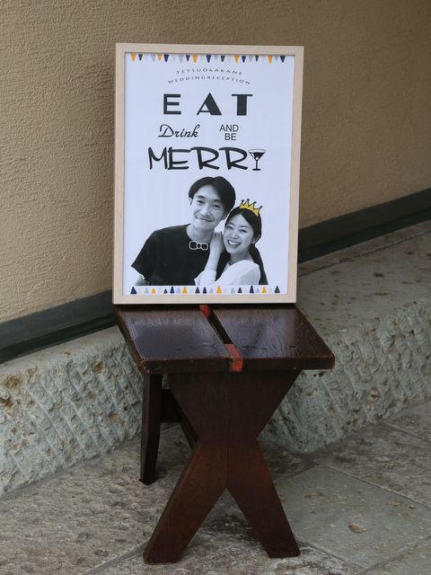 自由学園明日館での結婚式―ウェルカムボード