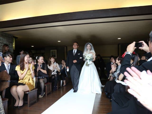 自由学園明日館での結婚式―バージンロード