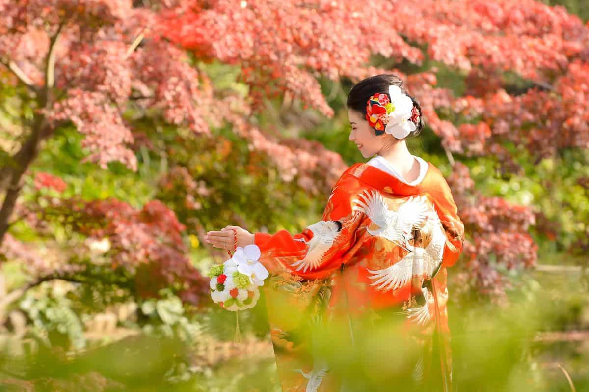 落ち着きと秋の華やかさが美しい【紅葉】ウェディング♡のカバー写真 0.665