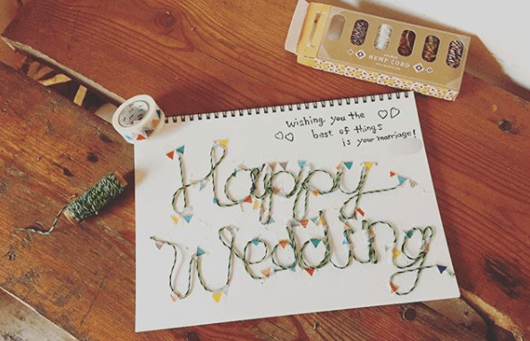 結婚式 画用紙 メッセージ デザイン Fasshon