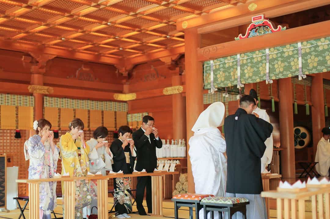 【神前式＊総まとめ】気になる相場や式の流れ、衣装などを紹介♪のカバー写真 0.6648148148148149