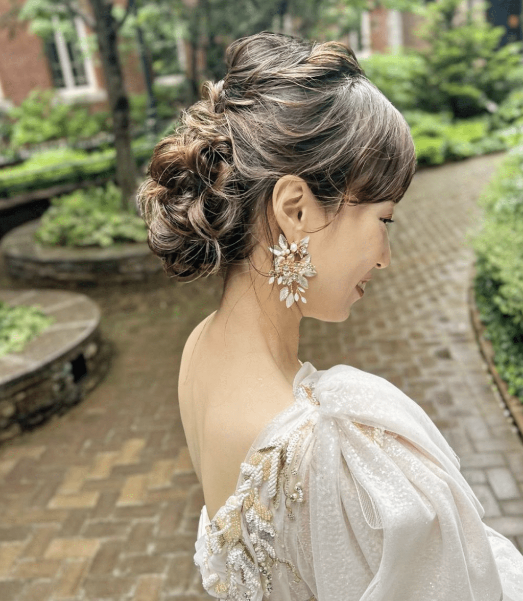 花嫁 髪飾り リボンレース ヘッドドレス ロング ウェディング ヘアアクセサリー