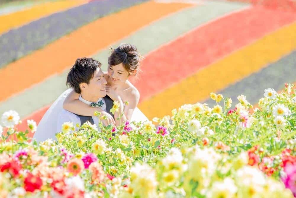 これから夏に向けて撮りたい♡おすすめのお花畑前撮りショット15選のカバー写真 0.667