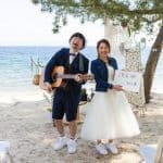 琵琶湖畔でオンライン結婚式!花嫁さんにインタビュー♡のアイキャッチ画像