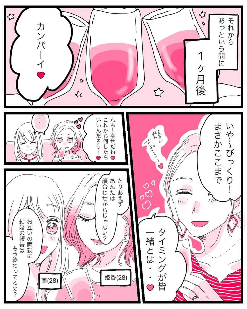 プロポーズから1ヶ月。同じタイミングで結婚が決まった友人は両親への結婚報告も両家顔合わせの準備も進んでる！？