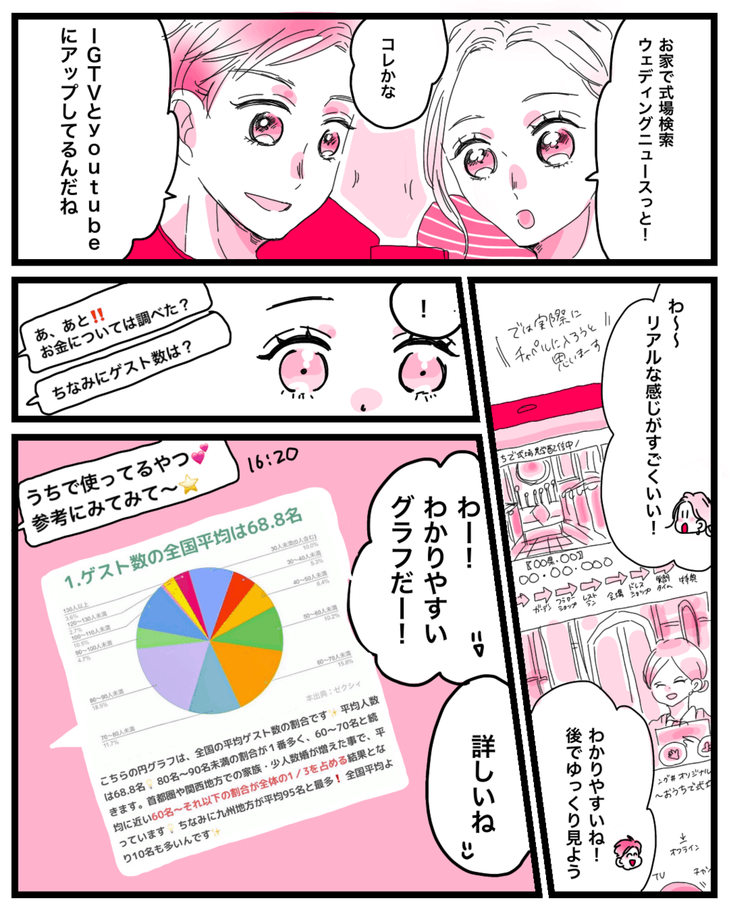 お家で式場見学の動画では加工されていないリアルな結婚式場が見れておすすめ！