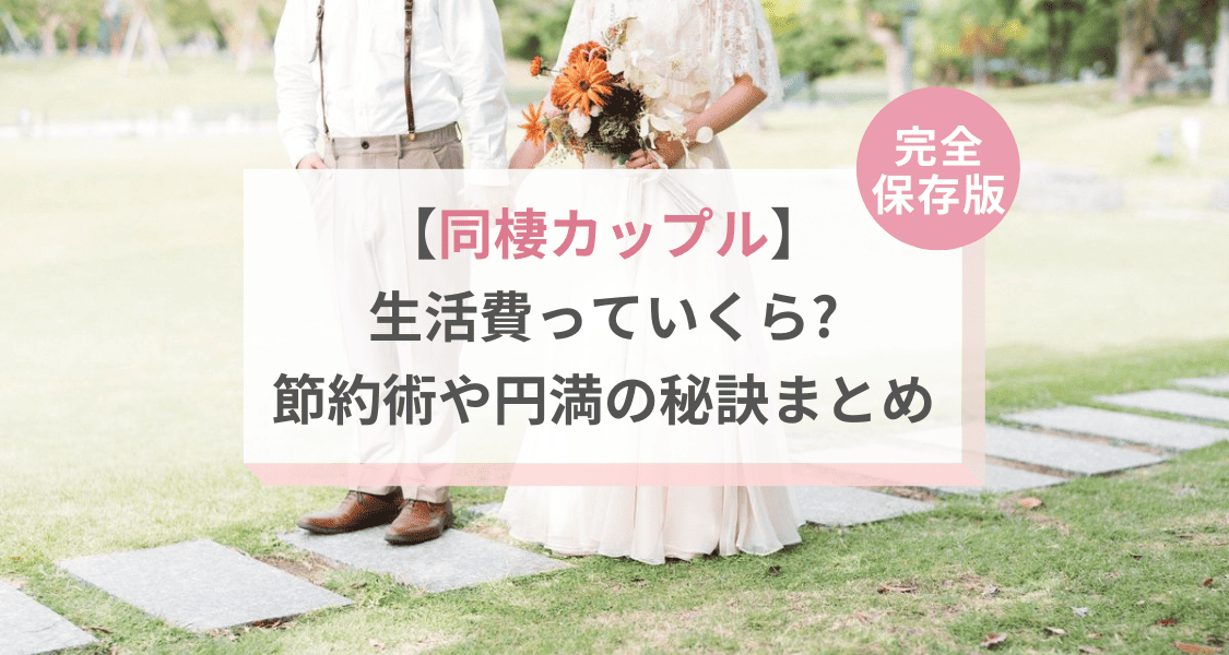 円満の秘訣♡同棲カップルの生活費っていくら？節約術や分担事情を徹底解説！のカバー写真 0.5333333333333333