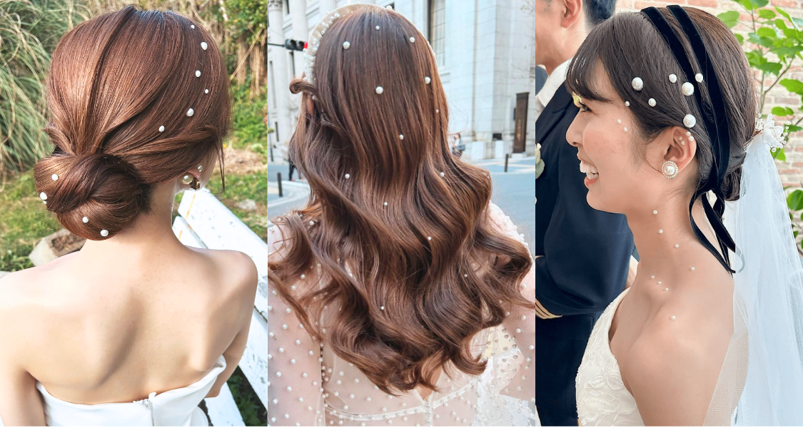 新定番♡パールを使ったヘアやボディメイクが可愛すぎる！真似したいアイデア35選のカバー写真 0.5333333333333333