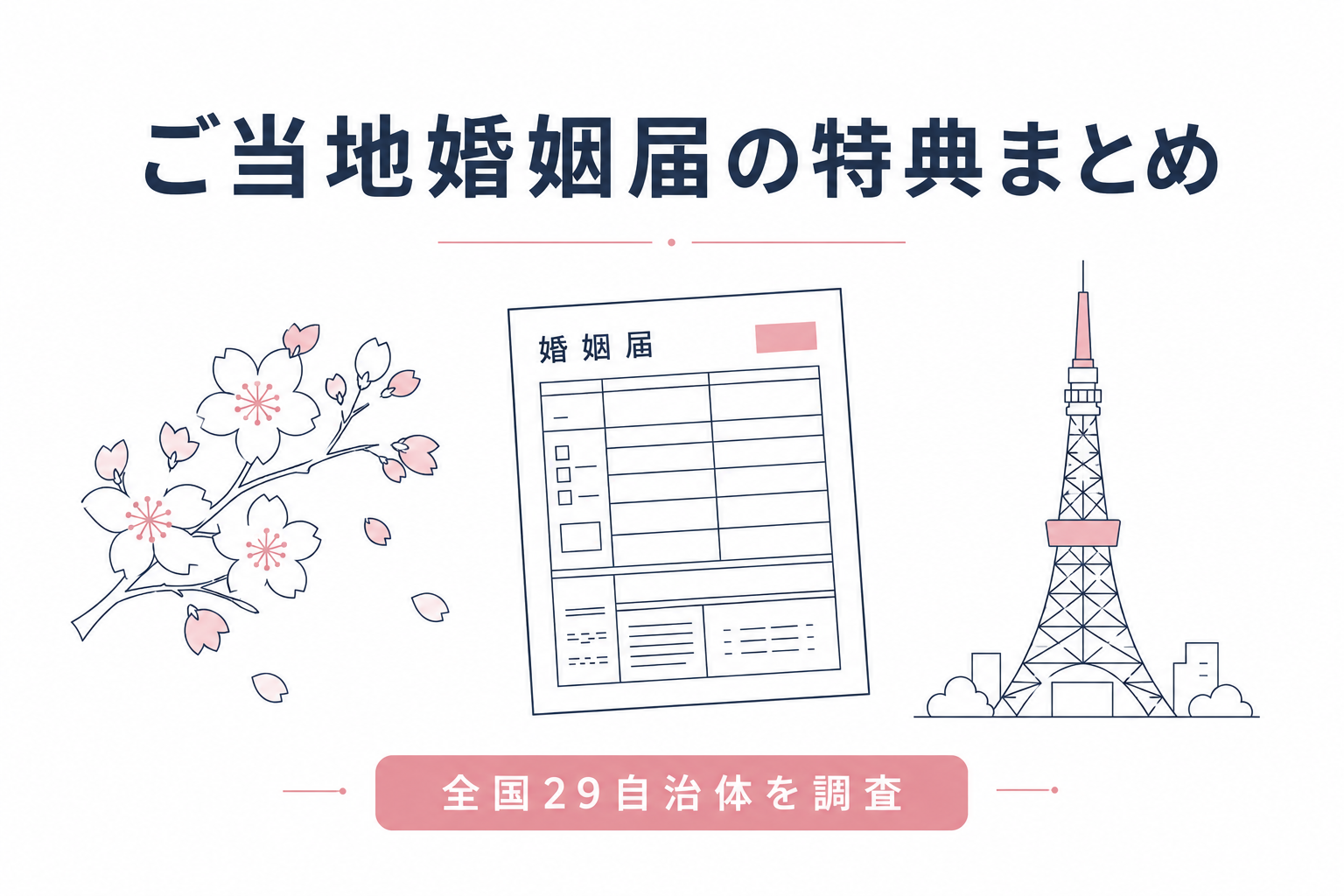 ご当地婚姻届の特典がすごい!商品券10万円・博物館1年無料など全国まとめ【2026年】のカバー写真 0.6666666666666666