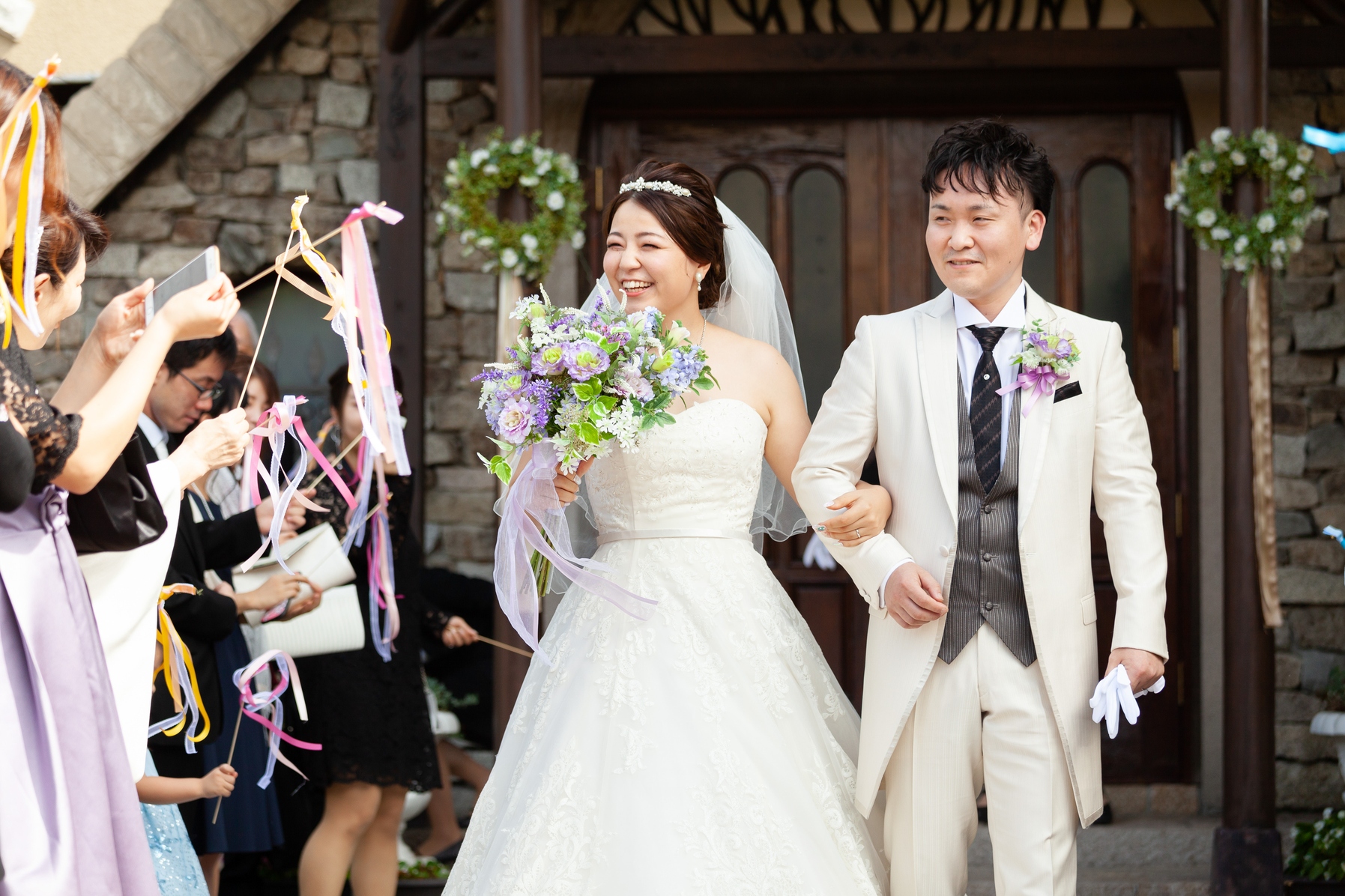 ウェディングドレス 花嫁 バンケット 結婚式 理知的 パーティー 二次会  