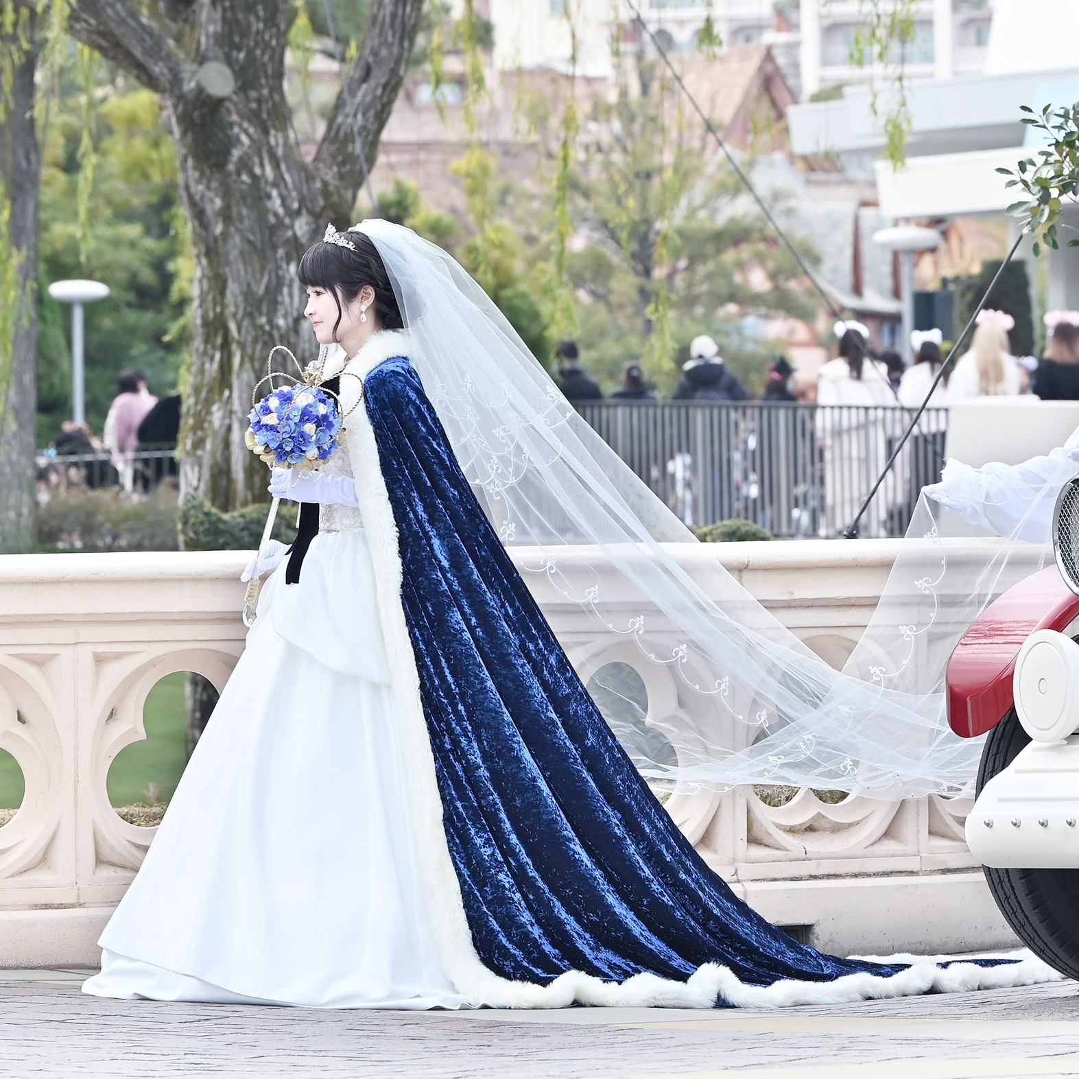 ロングベール 結婚式 FTW ディズニー FTW ロングベール 特注+40cm